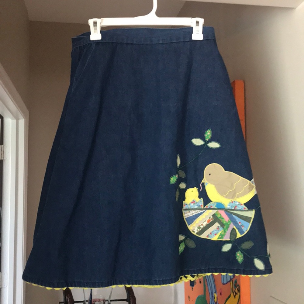 Very cute jean skirt perfect for Easter 🐣